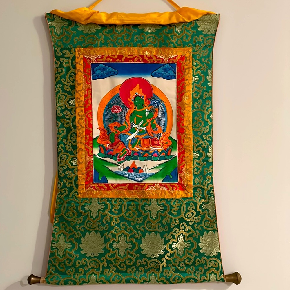 Green Tara thangkha